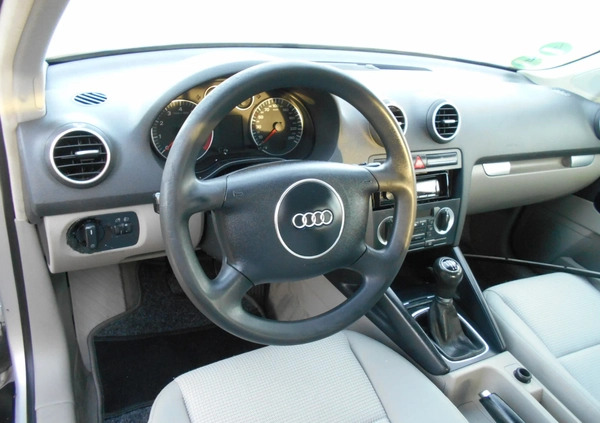 Audi A3 cena 11900 przebieg: 220000, rok produkcji 2004 z Kolbuszowa małe 407